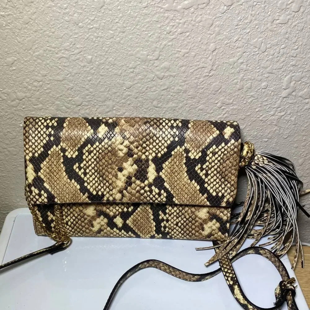 Also animal print bag clutch